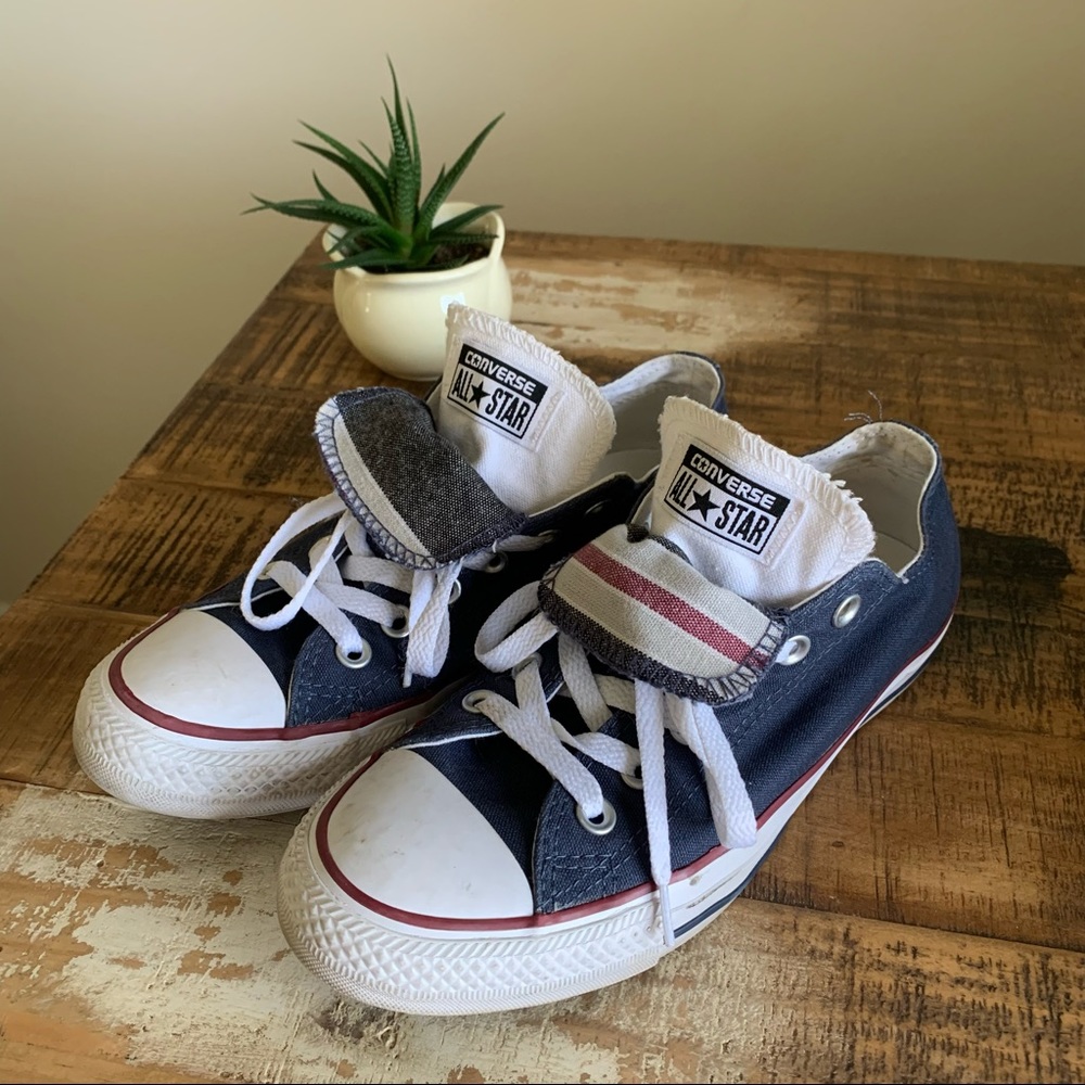 Converse Navy and White Sneakers